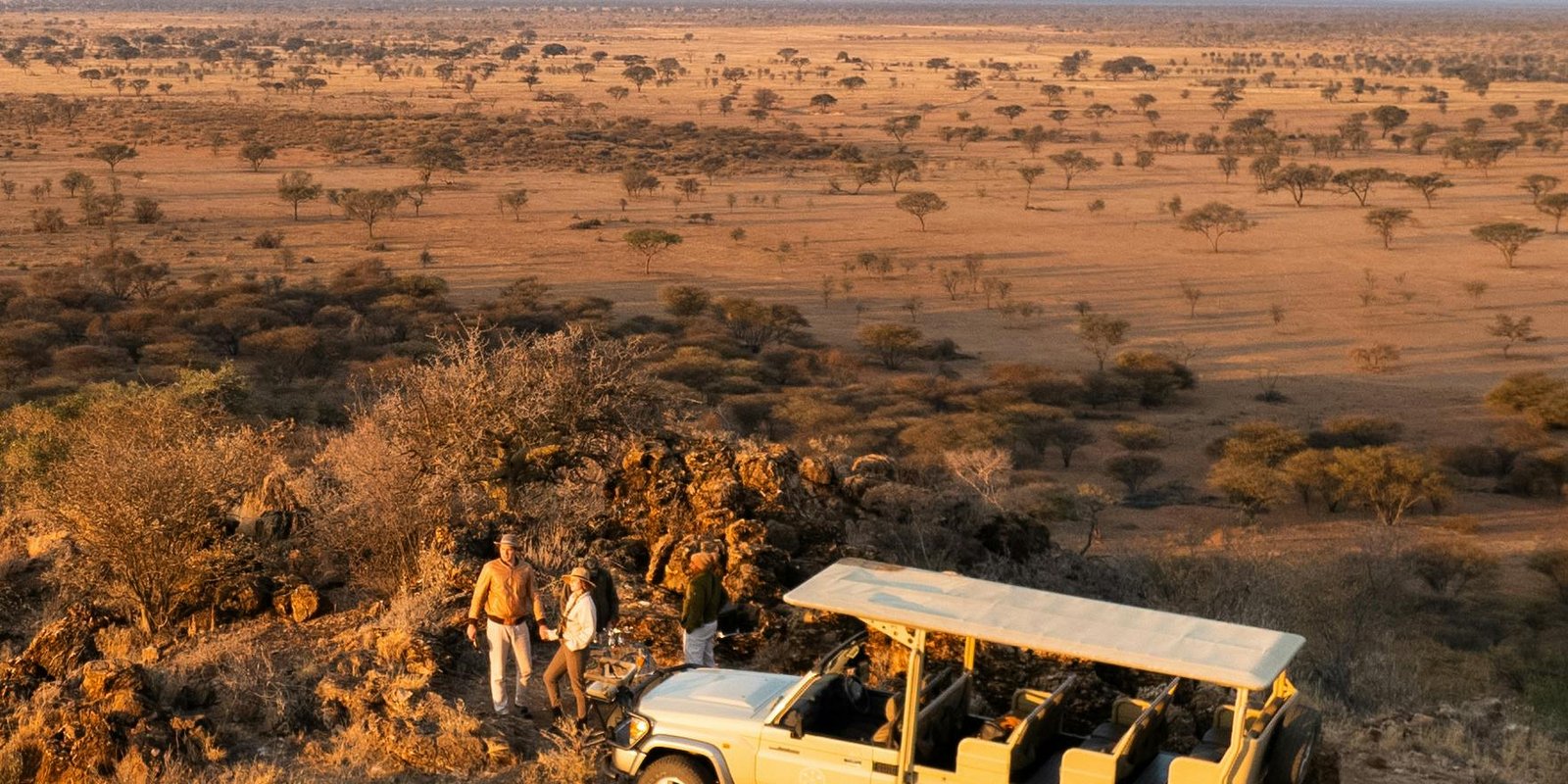 Sunset over African plains